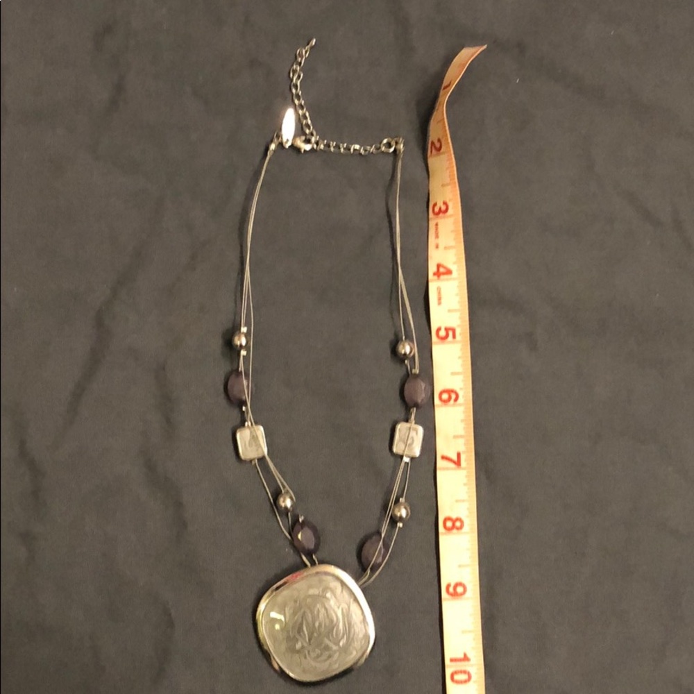 Gray and Purple Necklace
